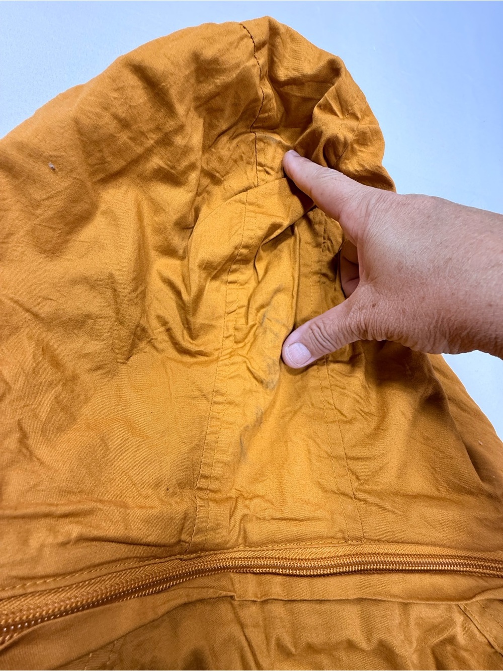 YMI Women's Mustard Hooded Puffer Jacket - Picture 10 of 10